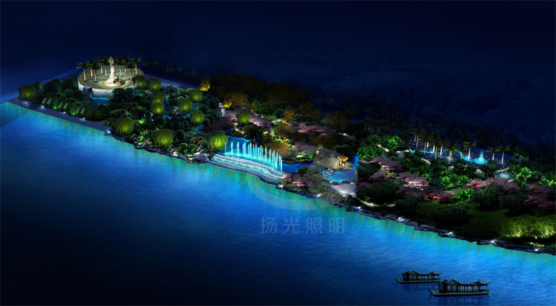 景觀(guān)照明夜景燈光效果圖