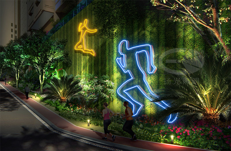 小區(qū)景觀照明設計效果圖二